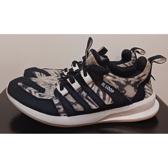 2-Adidas (SL Loop)-(Green/Black)-(Zebra/White/Black)-(Pre-owned)-(Decent)-$24.00 - Picture 6 of 9